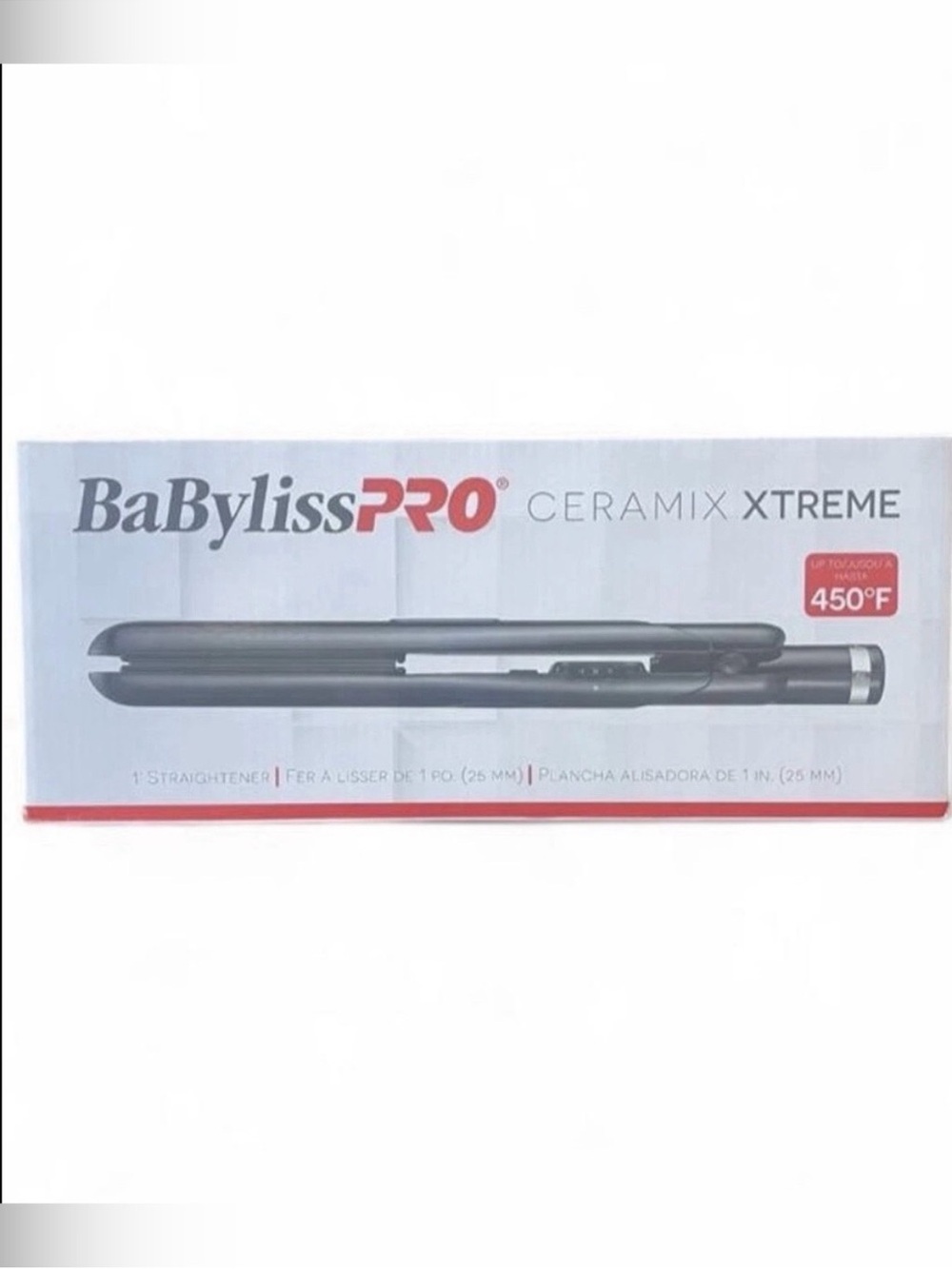 NEW BaBylissPRO Ceramix Xtreme Ceramic 1” Straightener Flat Iron Salon Black